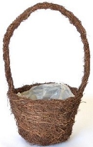 Wicker Salem Handle Basket 23cm Planters Collection > - Wicker Collection