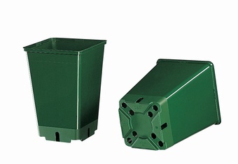 Pot carré profond vert Growers Collection > - Container Pots