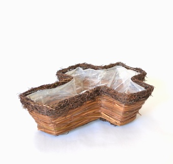 Wicker Cross (Small) Christmas Collection