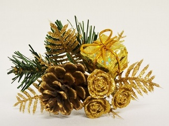 Christmas Pin Gold Christmas Collection