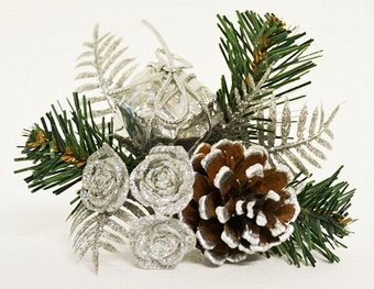 Christmas Pin Silver Christmas Collection